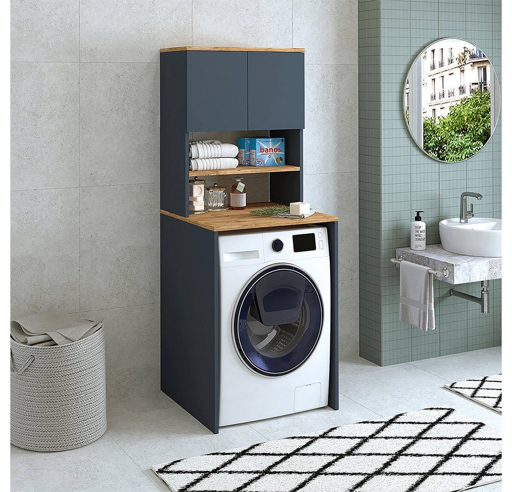 Roomart Waschmaschinenumbauschrank (Badezimmer Waschmaschinenschrank, Waschmaschinenüberbau, Waschturm) von Roomart