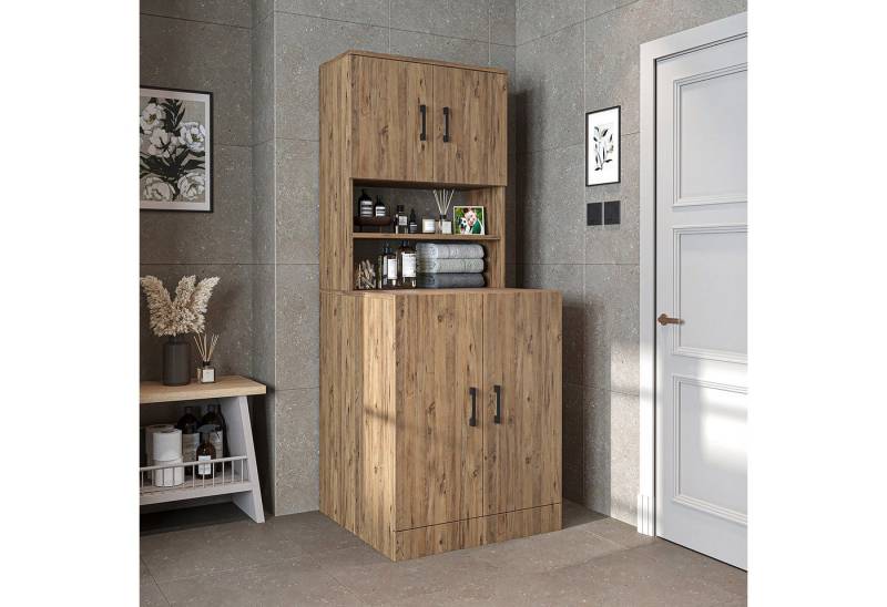 Roomart Waschmaschinenumbauschrank (Waschmaschinenschrank Trocknerschrank Waschturm) von Roomart