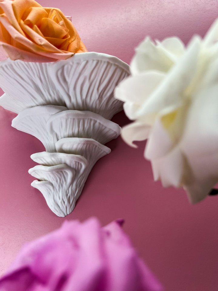 Roomberry Deko-Wandregal Flamingo-Seitling Pilz Wandregal, Hergestellt in Deutschland in unserer eigenen 3D-Druckmanufaktur von Roomberry