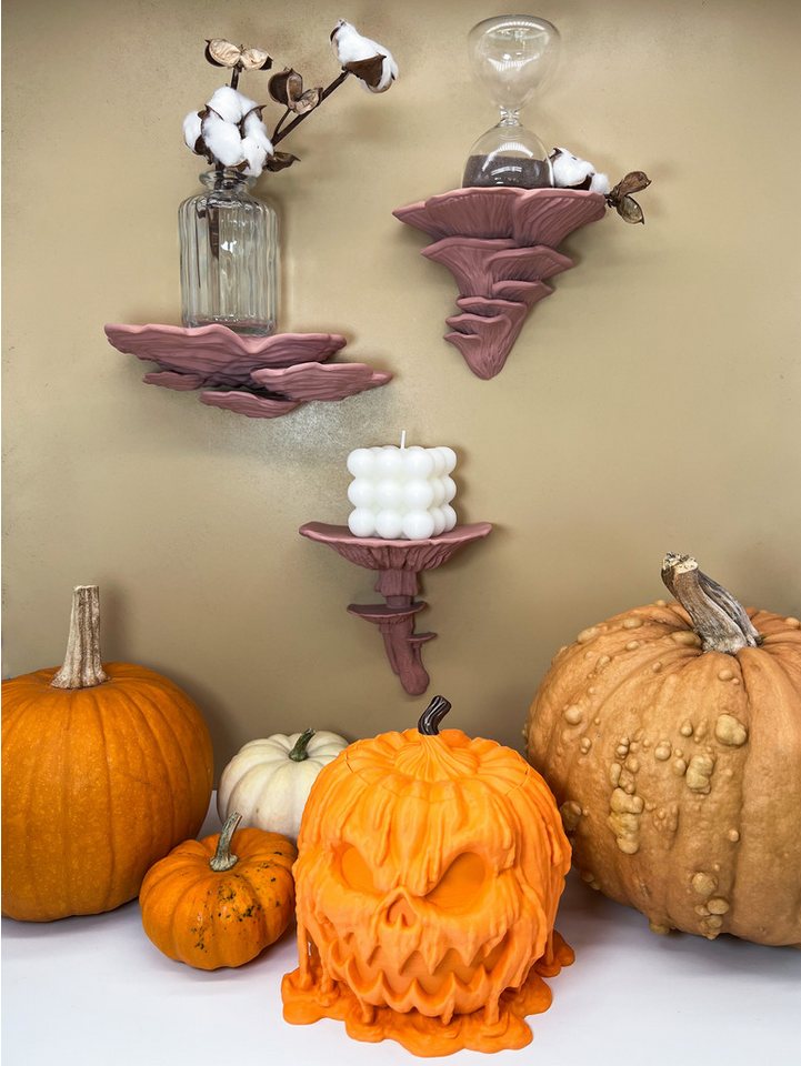 Roomberry Deko-Wandregal Herbst Pilz Regal Bundle in Terracotta, Im 3er-Set oder 4er-Set erhältlich 4-tlg., Made in Germany Roomberry Deko-Wandregal Herbst Pilz Regal Bundle in Terracotta, Im 3er-Set oder 4er-Set erhältlich 4-tlg., Made in Germany von Roomberry