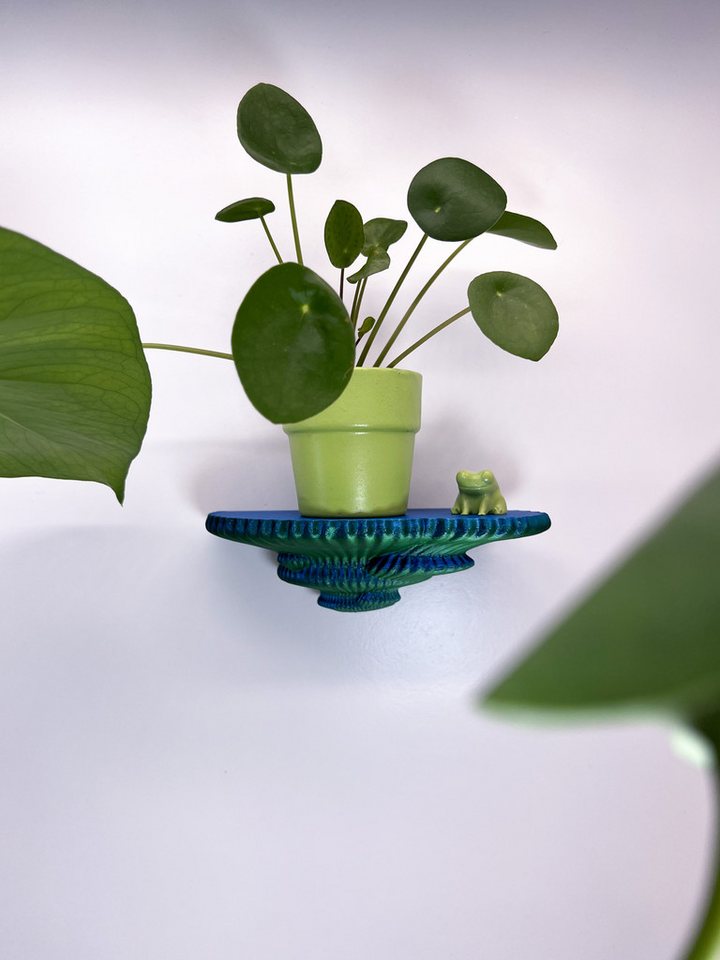 Roomberry Deko-Wandregal Schwebendes Beerenpilz Wandregal – Dein Stilvolles Deko-Wandregal, Hergestellt in unserer eigenen 3D-Druck Manufaktur in Heidelberg von Roomberry