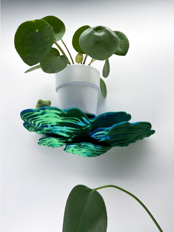 Roomberry Deko-Wandregal Schwebendes Schichtpilz Wandregal – Das perfekte Deko-Wandregal, Hergestellt in Deutschland in unserer eigenen 3D-Druckmanufaktur von Roomberry