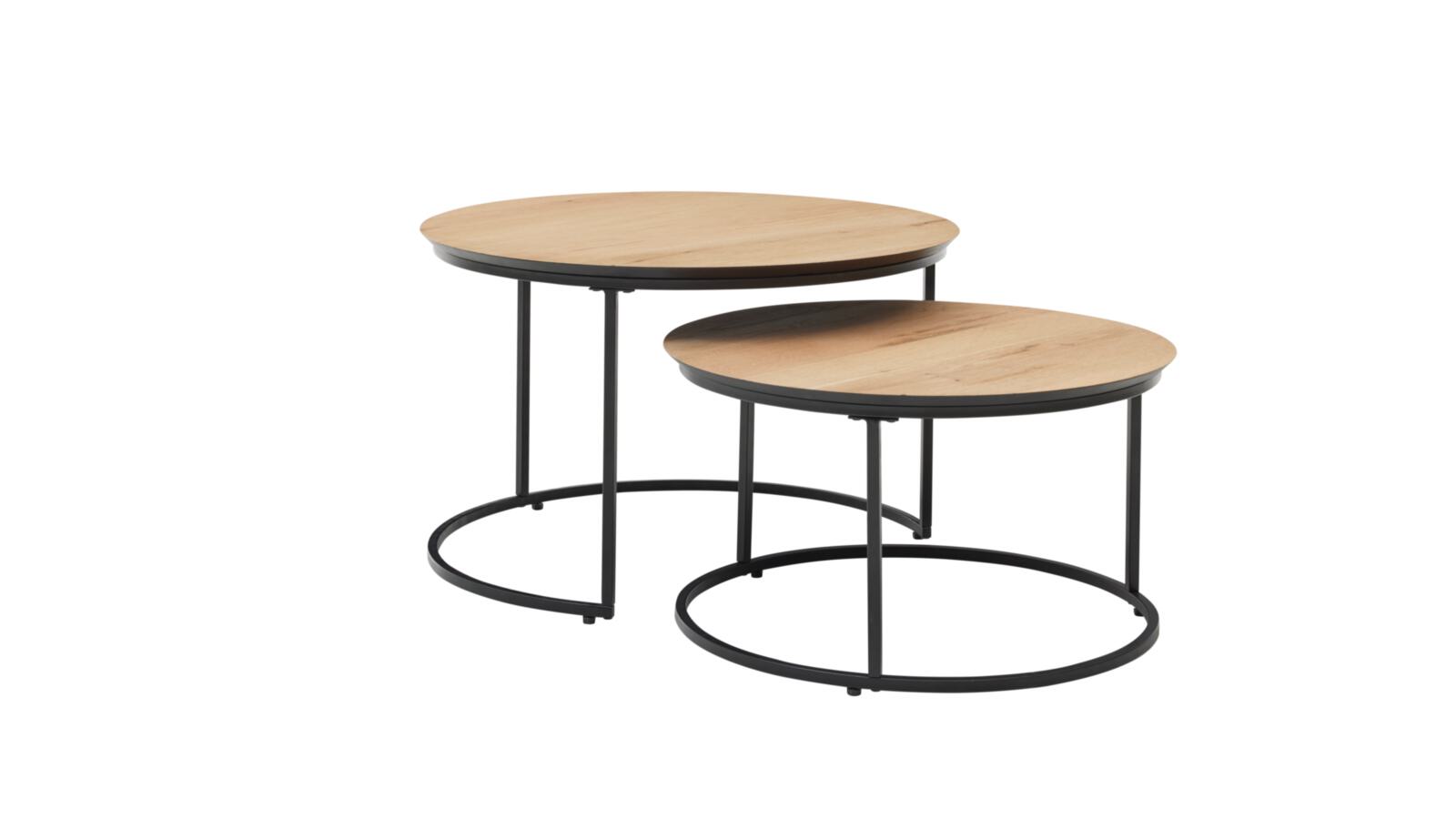 Roomio Couchtisch 2er-Set NO. 2002 mit Platte aus Eiche Echtholzfurnier natur Roomio Couchtisch 2er-Set NO. 2002 mit Platte aus Eiche Echtholzfurnier natur von Roomio