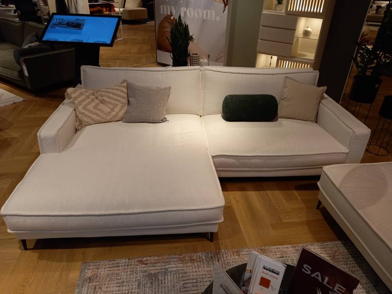 Roomio Eckkombination NO. 4102 ca. 190x272cm in Stoff Loop white von Roomio