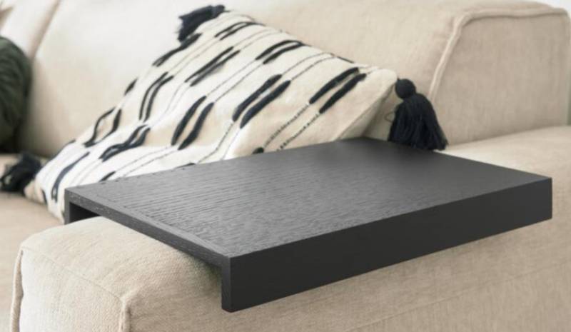 Roomio Holztablett NO. 4130 in Holz schwarz lackiert von Roomio