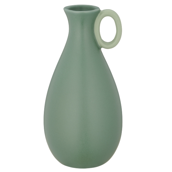 Roomio Vase mit Henkel JASMIN Durchmesser ca. 10 cm, Höhe ca. 20 cm in Fb. jade Roomio Vase mit Henkel JASMIN Durchmesser ca. 10 cm, Höhe ca. 20 cm in Fb. jade von Roomio