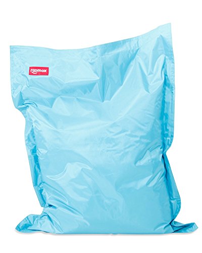 Roomox Junior Sitzsack Original - Großer Sitzsack für drinnen und draußen 130 x 100 x 30 cm geräumiger Sitzsack Bodenkissen aus Wasserresistentem Polyester von Roomox