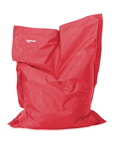 Roomox Junior Sitzsack Original - Großer Sitzsack für drinnen und draußen 130 x 100 x 30 cm geräumiger Sitzsack Bodenkissen aus Wasserresistentem Polyester von Roomox