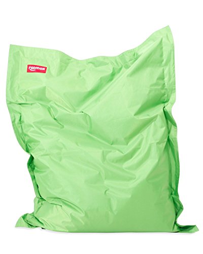 Roomox Junior Sitzsack Original - Großer Sitzsack für drinnen und draußen 130 x 100 x 30 cm geräumiger Sitzsack Bodenkissen aus Wasserresistentem Polyester von Roomox