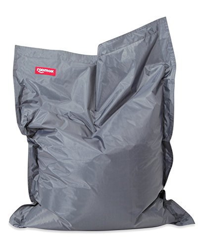 Roomox Junior Sitzsack Original - Großer Sitzsack für drinnen und draußen 130 x 100 x 30 cm geräumiger Sitzsack Bodenkissen aus Wasserresistentem Polyester von Roomox