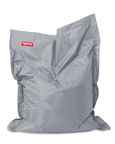 Roomox Junior Sitzsack Original - Großer Sitzsack für drinnen und draußen 130 x 100 x 30 cm geräumiger Sitzsack Bodenkissen aus Wasserresistentem Polyester von Roomox