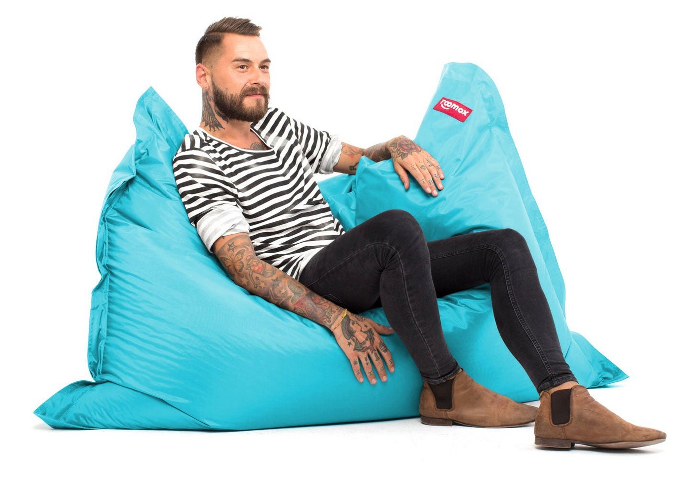 Roomox Sitzsack XXL Sitzsack - Das Original Hellblau von Roomox