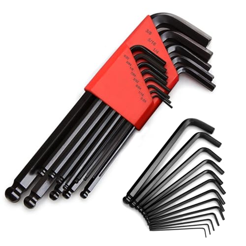 Inbusschlüssel Set 13tlg. inklusive Kugelkopf - Präzisionswerkzeug für Handwerker, Imbusschlüssel Satz von 1,27 mm bis 10 mm, Hochwertiger Winkelschlüsselsatz für Reparaturen und Montagen Inbusschlüssel Set 13tlg. inklusive Kugelkopf - Präzisionswerkzeug für Handwerker, Imbusschlüssel Satz von 1,27 mm bis 10 mm, Hochwertiger Winkelschlüsselsatz für Reparaturen und Montagen von Roontin