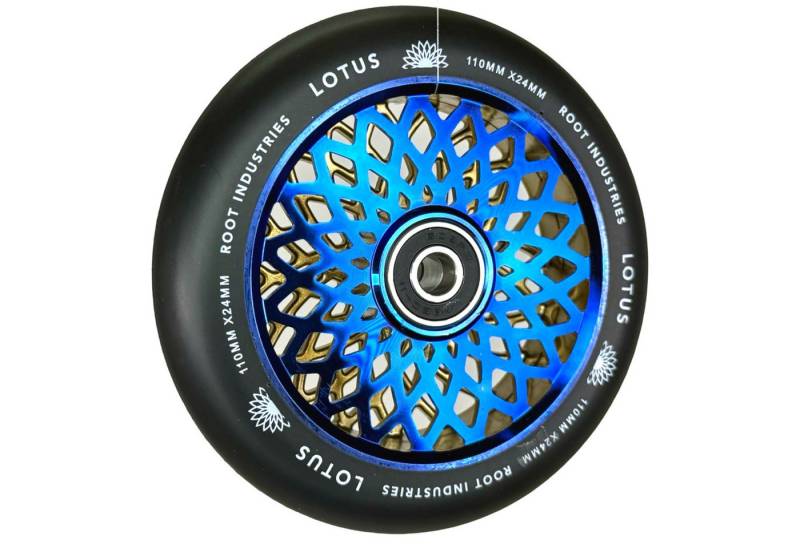 Root Industries Stuntscooter Root Industries Lotus Stunt-Scooter Rolle 110mm Blue Ray/PU Schwarz von Root Industries