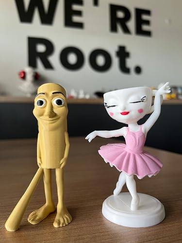 Root Made Tung Tung Sahur Brainrot Figur und His Lover Ballerina Cappuccino Brainrot Figur Tiktok Ai Charakter Meme Figur 10cm 2er Set Figur von Root Made