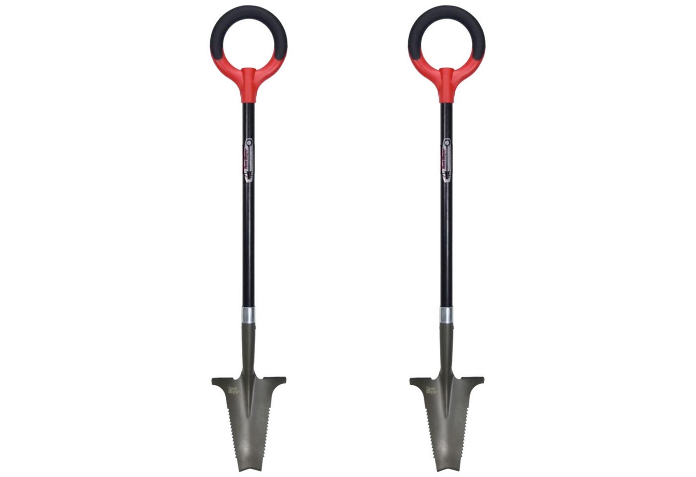Root Slayer® Spaten Radius Wurzelspaten Beetspaten, (Spar Set, 2-St., 1er oder 2er Pack), Multifunktionsspaten, Klinge mit Zähnen zum Schneiden der Wurzeln von Root Slayer®