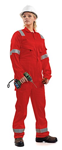 Roots Original RO13090F Flamebuster Nordic Damen Arbeitsoveralls, Größe 14/16, Rot von Roots Original