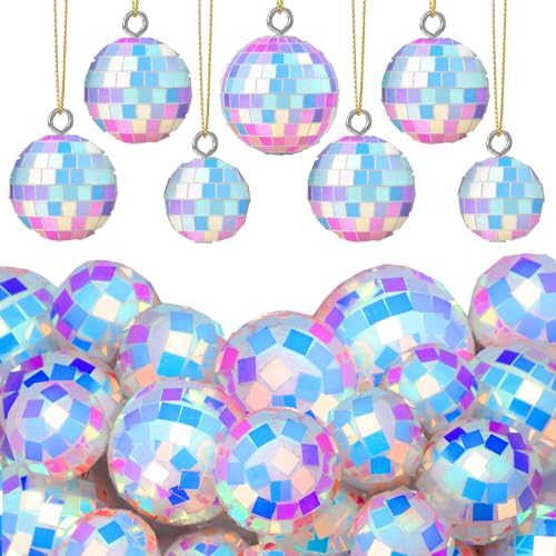 Roowest 36 Stück Weihnachten schillernde Discokugel Ornament Weihnachtsbaum hängende reflektierende Spiegel Discokugel Dekoration 70er Jahre Kuchen Topper Party Dekor für Weihnachtsbaum Dekor Hochzeit Roowest 36 Stück Weihnachten schillernde Discokugel Ornament Weihnachtsbaum hängende reflektierende Spiegel Discokugel Dekoration 70er Jahre Kuchen Topper Party Dekor für Weihnachtsbaum Dekor Hochzeit von Roowest