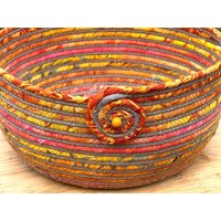 Orange Spectrum Korb Orange Spectrum Korb von RopeBowlsbyAmyB