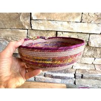 Vintage Vibes Flacher Seilkorb von RopeBowlsbyAmyB