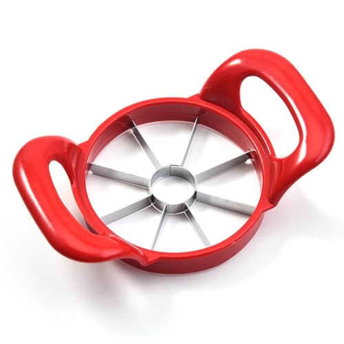 Rordigo 1 Stück Upgraded Version 8-Blade Large Corer Apfelschneider Rotes Kunststoff von Rordigo