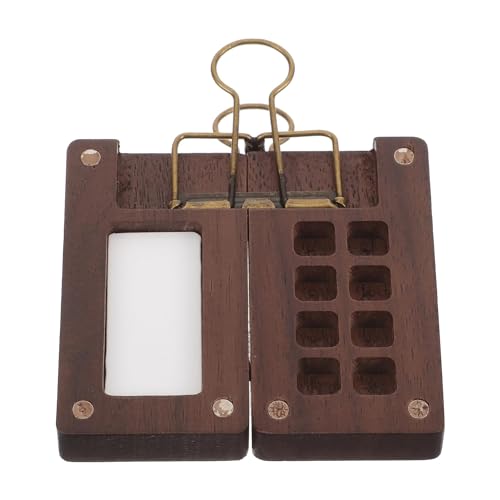 Rordigo 8-Raster-Tragbares Skizzenbuch-Palette, Holzfarbpalette-Box für Aquarell, Gouache, Langlebig Rordigo 8-Raster-Tragbares Skizzenbuch-Palette, Holzfarbpalette-Box für Aquarell, Gouache, Langlebig von Rordigo