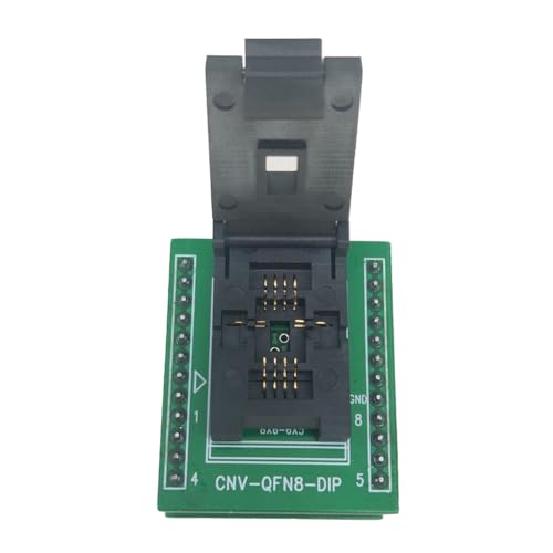 Rordigo DFN8/QFN8/ WSON8 /MLF8/MLP8 auf DIP8 Universal-Sockel/Adapter -DFN8-DIP8 DFN8X6-8 (10P) für 8X6MM IC Chips BIOS Flash von Rordigo