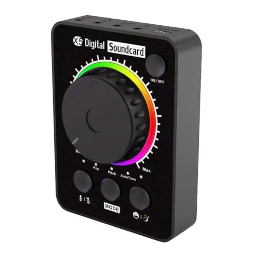 Rordigo Produkt X5 Soundkarten-Set für Übertragung in professioneller Übertragung und Übertragung auf dem Schreibtisch von Rordigo