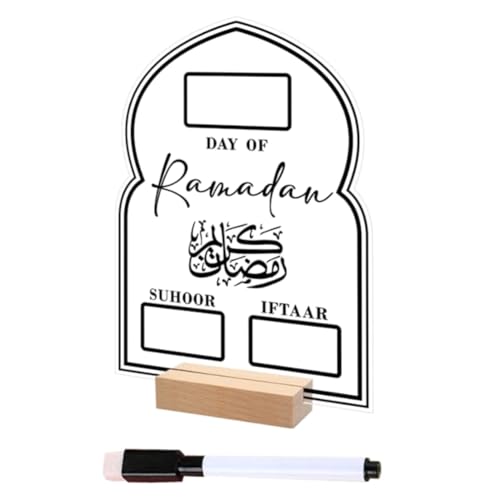Rordigo Ramadan-Kalender, Ramadan-Adventskalender, Ramadan-, Acryl-Countdown-Kalender, Countdown Bis Eid-Dekorationen, Einfache Installation – C von Rordigo