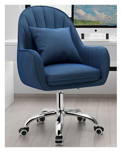 RoroCove Bürostuhl,Computerstuhl, Bürostuhl Gaming-Stuhl Computerstuhl Höhenverstellbarer Drehstuhl Moderner Stuhl mit mittlerer Rückenlehne(Blue) von RoroCove