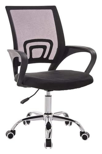 RoroCove Bürostuhl,Computerstuhl, Computerstuhl Hochstuhl Bürostuhl mit Rückenlehne Höhenverstellbar Drehstuhl Game Chair(Black) von RoroCove