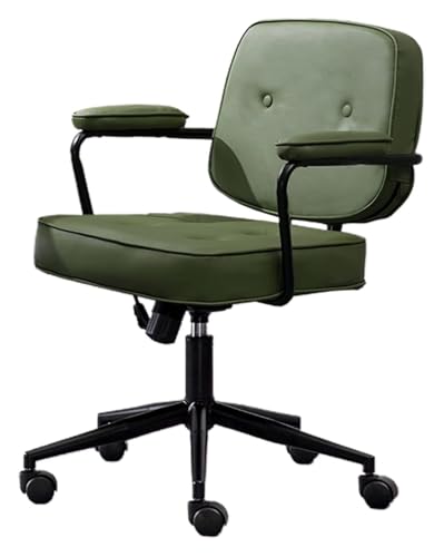 RoroCove Bürostuhl,Computerstuhl, Home-Office-Stuhl – Verstellbarer, drehbarer Computerstuhl, Arbeitsstuhl mit dickem Kissen(Green) von RoroCove