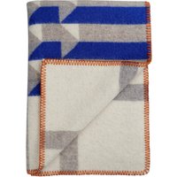Røros Tweed - Kvam Wolldecke 200 x 135 cm, blau von Røros Tweed
