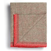 Røros Tweed - Una Wolldecke 200 x 150 cm, bicolor rot /grün von Roros Tweed