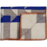 Røros Tweed - Kvam Babydecke, 100 x 67 cm, blau von Røros Tweed