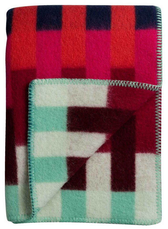 Wolldecke Åsmund Bold 130x200 norwegischer Lammwolle, Røros Tweed von Røros Tweed