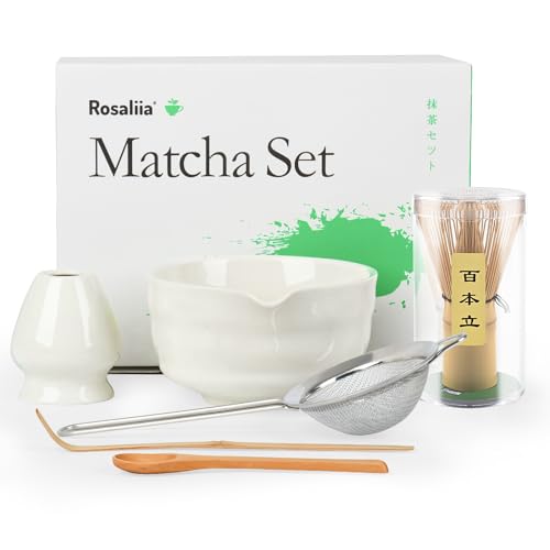 Matcha-Schneebesen-Set – Japanisches Matcha-Tee-Set für den Haushalt für Teeliebhaber (White) von Rosaliia