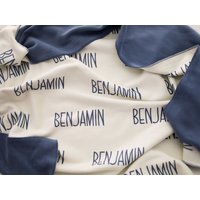 Personalisierte Baby Name Decke, Baby-Dusche-Geschenk, Polar-Fleece-Decke, Mädchen Jungen Kinderwagen Decke von Rosanbella