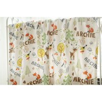 Waldfreunde Personalisierte Baby Decke, Wald Hirsch Und Fuchs Decken, Dusche Geschenk, Mädchen Jungen Decke von Rosanbella