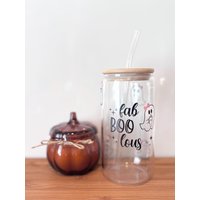 Trinkglas | Glasbecher Gespenst Herbst Libbey-Glas Bambusdeckel Mit Strohhalm Glas Can Trinkglas | Glasbecher Gespenst Herbst Libbey-Glas Bambusdeckel Mit Strohhalm Glas Can von RosasUniqueHandcraft