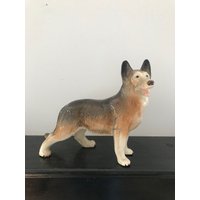 Schäferhund Elsässer Hund Figur Melba Ware Vintage von RoseInTheValleyStore