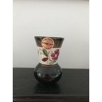 Steinzeit Keramik Becher Vase Steinzeug Handbemalt Vintage von RoseInTheValleyStore
