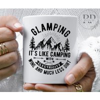 Camping Becher, Glamping Definition, Glücklicher Camper, Geschenk, Camper Camp Liebhaber von RosePeriwinkle