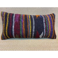 12x24 Kelim Kissenbezug Gestreiftes Kissen Vintage Sofakissen Wolle Boho Dekor Couch 12x24 Kelim Kissenbezug Gestreiftes Kissen Vintage Sofakissen Wolle Boho Dekor Couch von RoseSeasonPillow