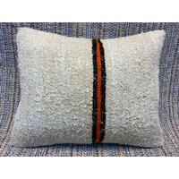 16x20 Hanf Kelim Kissenbezug Vintage Sofakissen Beige Kissen Hanfkissen Couchkissen Teppichkissen Lumbar Boho Dekor von RoseSeasonPillow