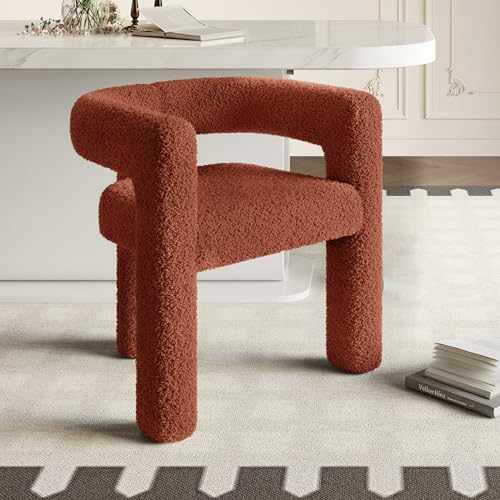 Ergonomischer Sessel mit Premium Teddy Flor, Einzigartiges Design, vielseitig einsetzbar Moderner Allrounder-Sessel Robust, stylisch & blitzschnell montiert (Braun) von Rosebibi