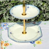 Antike Art Deco Paragon China Etagere 1920Er Dessert Etagere von RosebudVintageStore