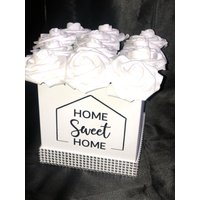 Home Sweet Blumenkasten, Wohnkultur, Housewarming Geschenk, Rosenkasten, Blumenkasten von Rosecreationsbyvs