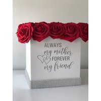 Immer Meine Mutter Für Immer Mein Freund, Blumenkasten, Rose Box, Muttertagsgeschenke, Luxus Wohnkultur, Geschenke Sie, Glam Vanity Decor von Rosecreationsbyvs