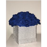 strass Blumenkasten, Bling Box, Rose Luxus Blumenbox, Glam Decor, Vanity Office Home Blumen, Room von Rosecreationsbyvs